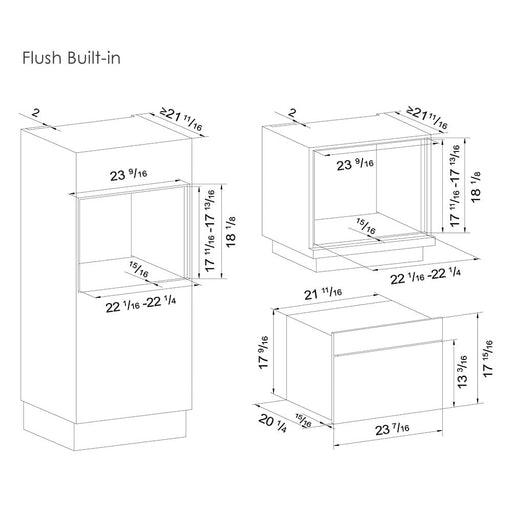 24'' Built-in Stainless Steel Steam Oven FOTILE