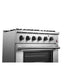 Forno Marco 30" Dual Fuel Range, 4 Burners, 37,000 BTU, 4.32 cu.ft. Convection Oven FORNO