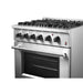 Forno Marco 30" Dual Fuel Range, 4 Burners, 37,000 BTU, 4.32 cu.ft. Convection Oven FORNO