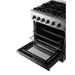 Forno Marco 30" Dual Fuel Range, 4 Burners, 37,000 BTU, 4.32 cu.ft. Convection Oven FORNO