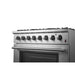 Forno Marco 36-Inch Dual Fuel Range, 6 Sealed Burners - 67,000 BTU, 5.36 cu.ft. True Convection Oven FORNO