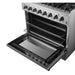 Forno Marco 36-Inch Dual Fuel Range, 6 Sealed Burners - 67,000 BTU, 5.36 cu.ft. True Convection Oven FORNO