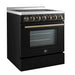 Forno Paolo 30" Freestanding Electric Range in Black, 4.38 cu.ft. True Convection Oven FORNO
