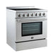 Forno Paolo 30" Freestanding Electric Range in Stainless-Steel, 4.38 cu.ft. True Convection Oven FORNO