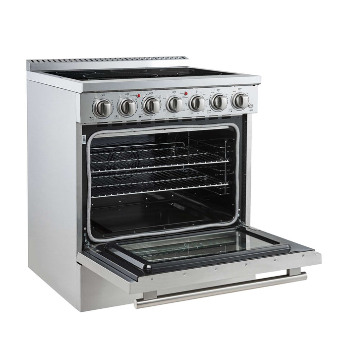 Forno Paolo 30" Freestanding Electric Range in Stainless-Steel, 4.38 cu.ft. True Convection Oven FORNO