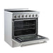 Forno Paolo 30" Freestanding Electric Range in Stainless-Steel, 4.38 cu.ft. True Convection Oven FORNO