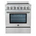 Forno Paolo 30" Freestanding Electric Range in Stainless-Steel, 4.38 cu.ft. True Convection Oven FORNO