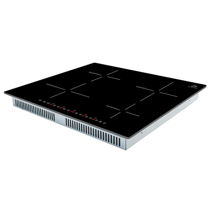 Forno Parco 24-Inch Induction Cooktop, 4 Zones, 7200W, Touch Control, 9 Power Levels & Booster Function