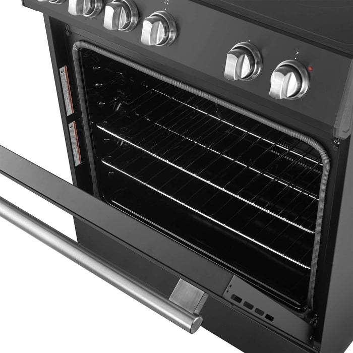 Forno Leonardo Espresso 30" Electric Range Black