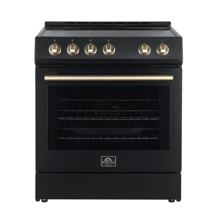 Forno Leonardo Espresso 30" Electric Range Black