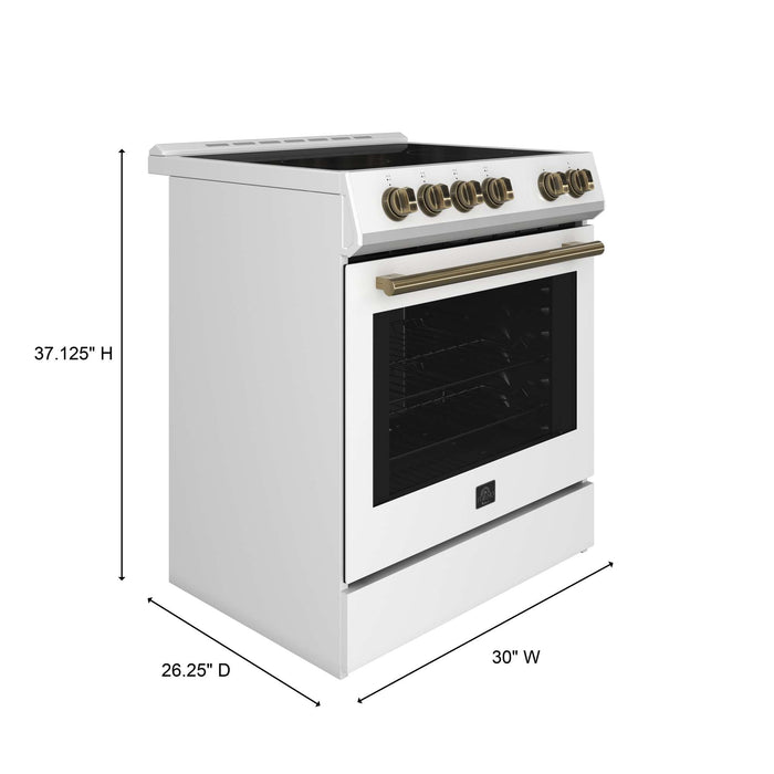 Forno Leonardo Espresso 30" Electric Range White