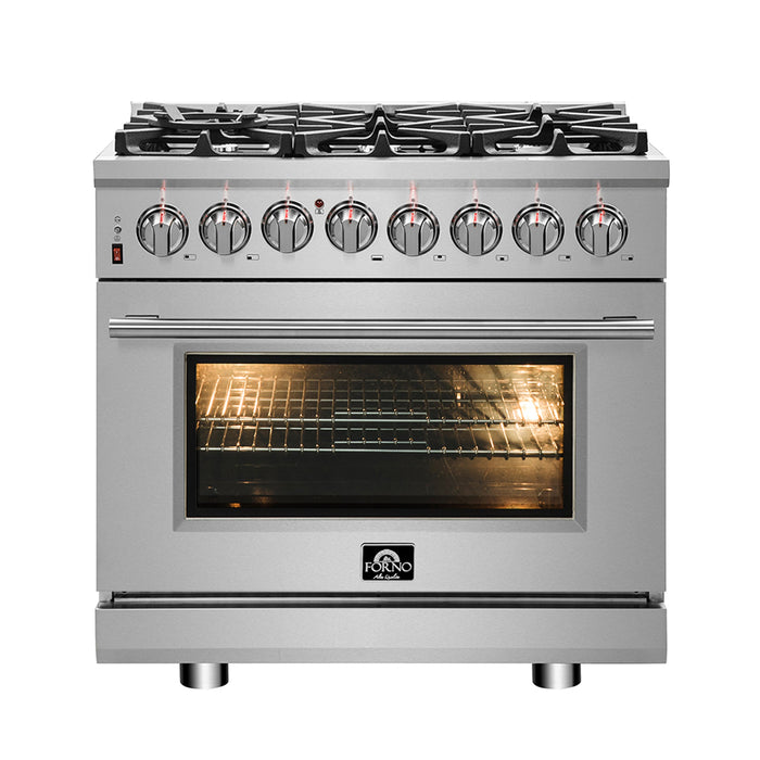 Forno Massimo 36" Freestanding Dual Fuel Range