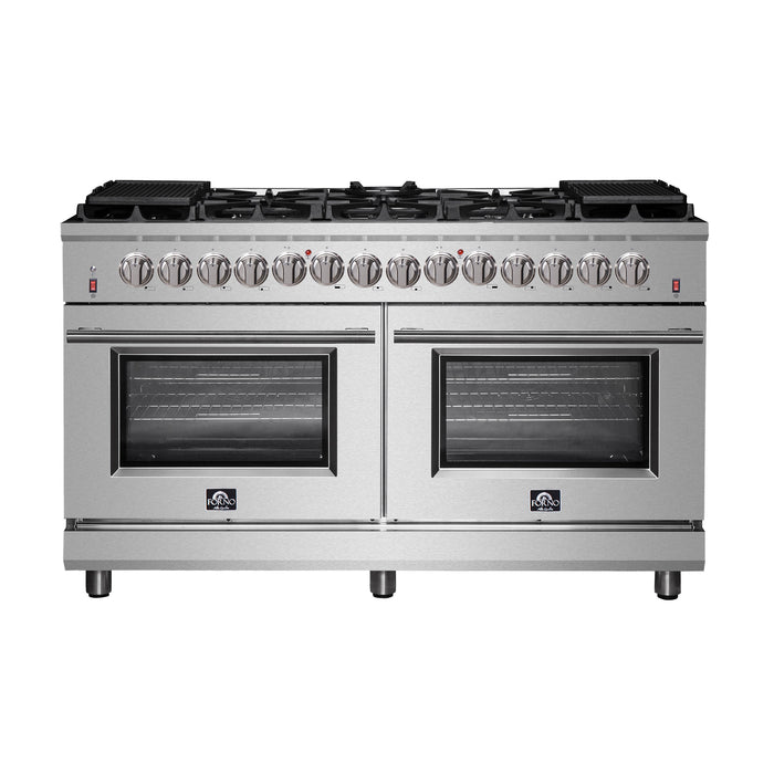 Forno Massimo 60" Freestanding Dual Fuel Range