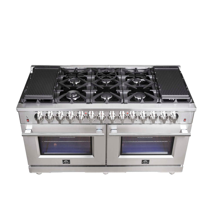 Forno Massimo 60" Freestanding Dual Fuel Range