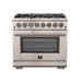 Forno Capriasca 36" Freestanding Dual Fuel Range FORNO