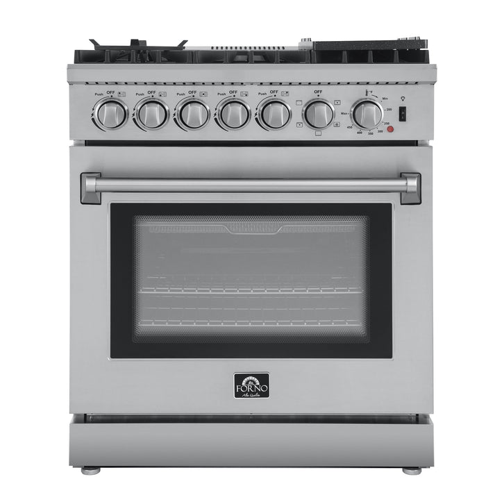 Forno Lazio 30" Freestanding Dual Fuel Range