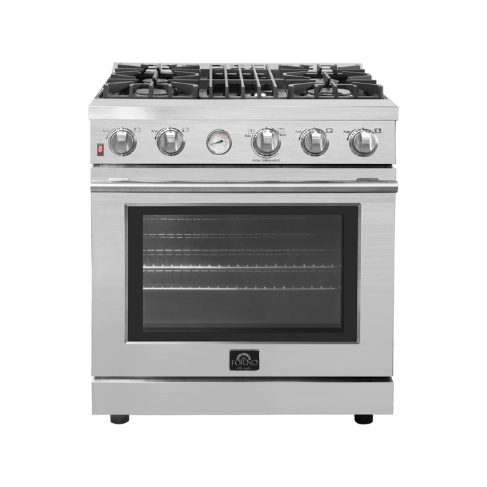 FORNO Livorno 30" Gas Range, 4 Burners