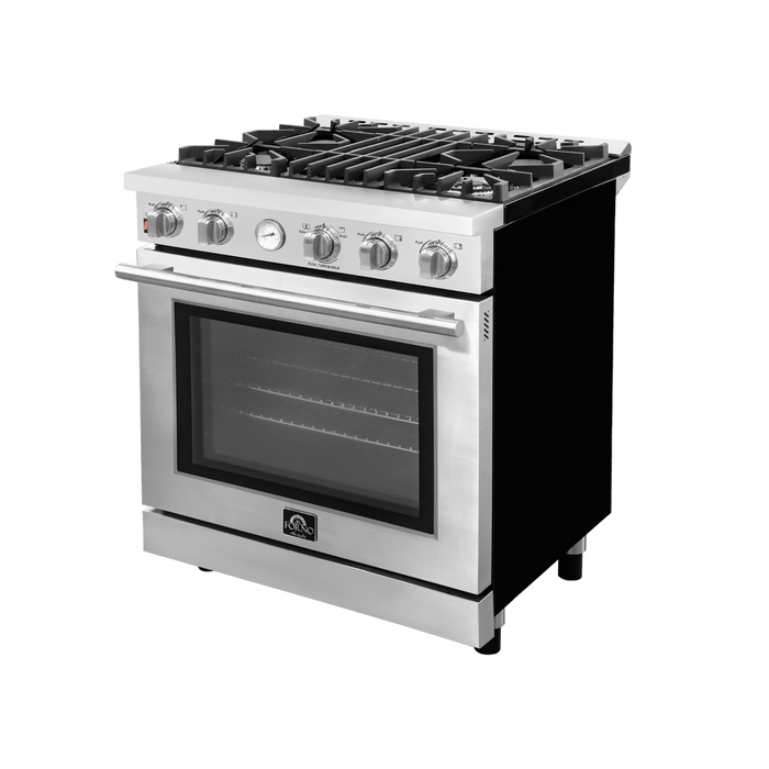 FORNO Livorno 30" Gas Range, 4 Burners