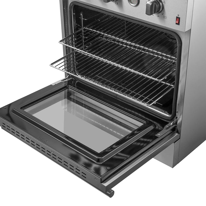 Marco 30-inch Gas Range Stainless Steel, 4 Burners 37,000 BTU, 4.32 cu.ft. Convection Oven