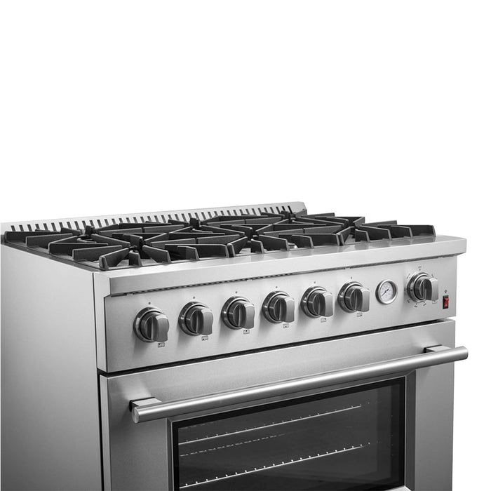 Marco 36" Gas Range, 5.36 cu.ft. Convection Oven