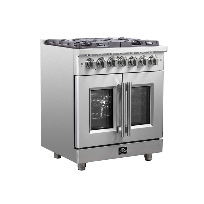 Forno Massimo 30" Freestanding French Door Dual Fuel Range