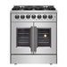 Forno Galiano 30" Freestanding French Door Dual Fuel Range FORNO