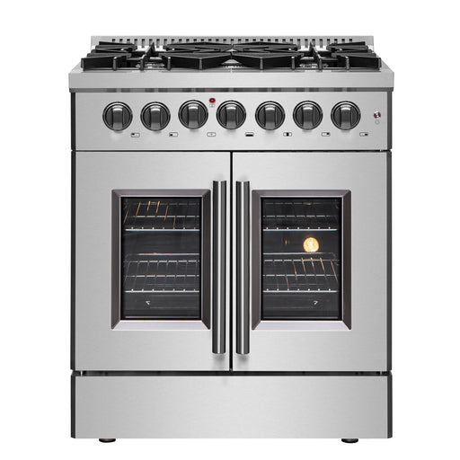 Forno Galiano 30" Freestanding French Door Dual Fuel Range FORNO