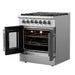 Forno Galiano 30" Freestanding French Door Dual Fuel Range FORNO