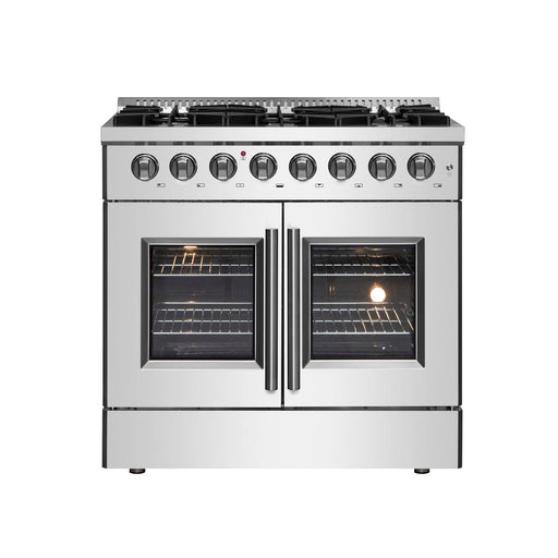 Forno Galiano 36" Freestanding French Door Dual Fuel Range FORNO