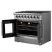 Forno Galiano 36" Freestanding French Door Dual Fuel Range FORNO