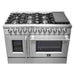 Forno Galiano 48" Freestanding French Door Series Dual Fuel Range FORNO