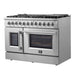 Forno Galiano 48" Freestanding French Door Series Dual Fuel Range FORNO