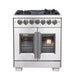 Forno Capriasca 30" Freestanding French Door Dual Fuel Range FORNO