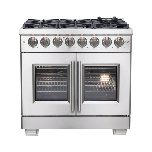 Forno Capriasca 36" Freestanding French Door Dual Fuel Range FORNO