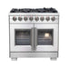 Forno Capriasca 36" Freestanding French Door Dual Fuel Range FORNO