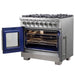 Forno Capriasca 36" Freestanding French Door Dual Fuel Range FORNO