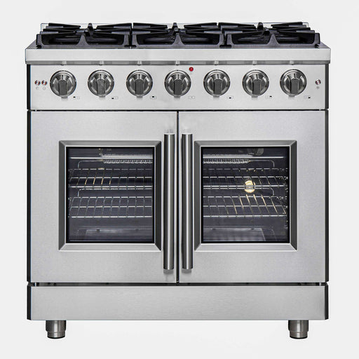 Forno Massimo 36" Freestanding French Door Gas Range FORNO