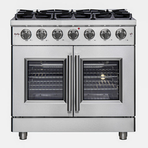 Forno Massimo 36" Freestanding French Door Gas Range FORNO