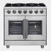 Forno Massimo 36" Freestanding French Door Gas Range FORNO