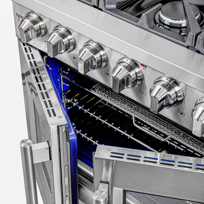 Forno Massimo 36" Freestanding French Door Gas Range FORNO