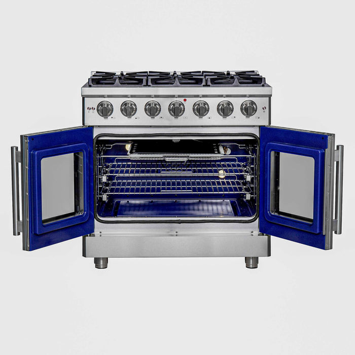 Forno Massimo 36" Freestanding French Door Gas Range FORNO
