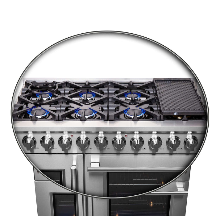 Forno Massimo 48" Freestanding French Door Gas Range FORNO