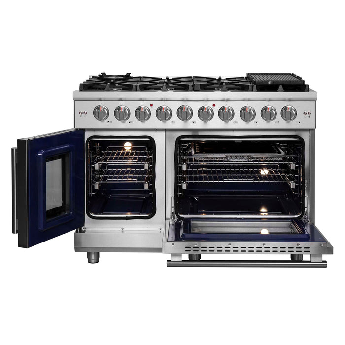 Forno Massimo 48" Freestanding French Door Gas Range FORNO