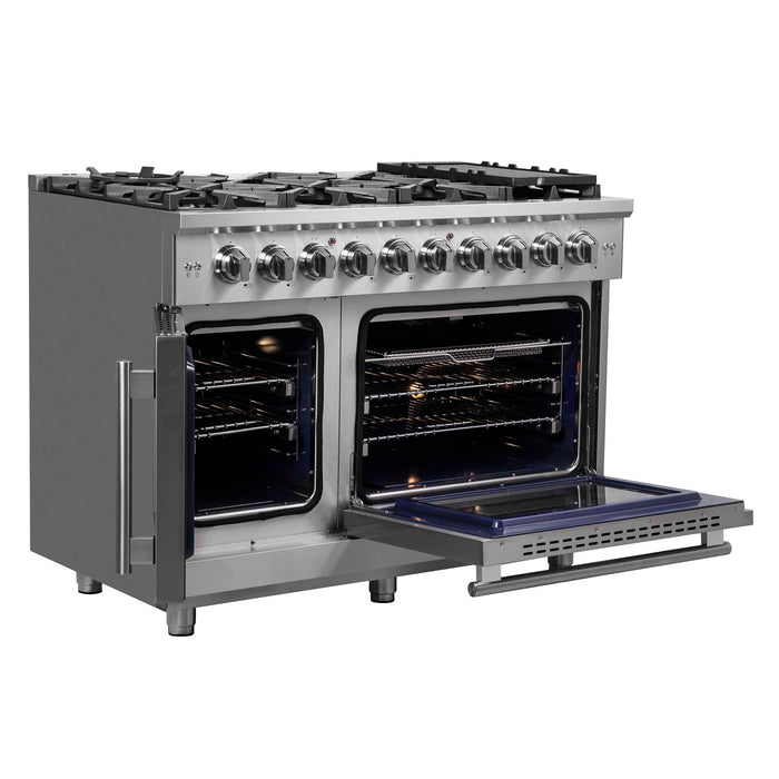 Forno Massimo 48" Freestanding French Door Gas Range FORNO