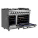Forno Massimo 48" Freestanding French Door Gas Range FORNO