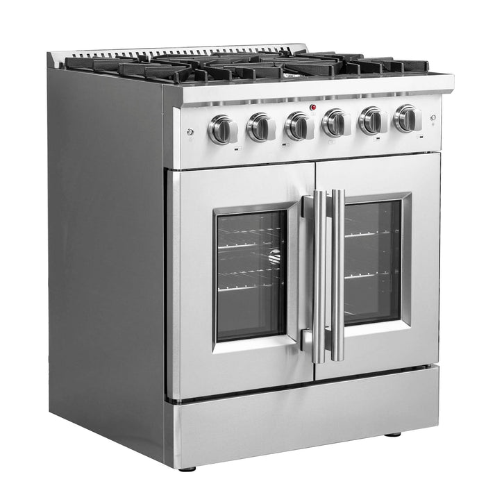 Forno Galiano 30" Freestanding French Door Gas Range