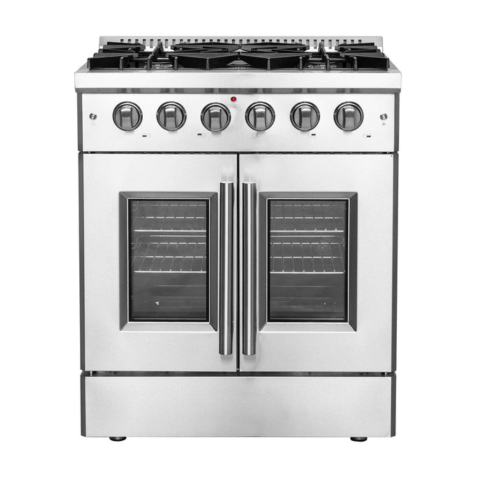 Forno Galiano 30" Freestanding French Door Gas Range FORNO