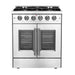 Forno Galiano 30" Freestanding French Door Gas Range FORNO