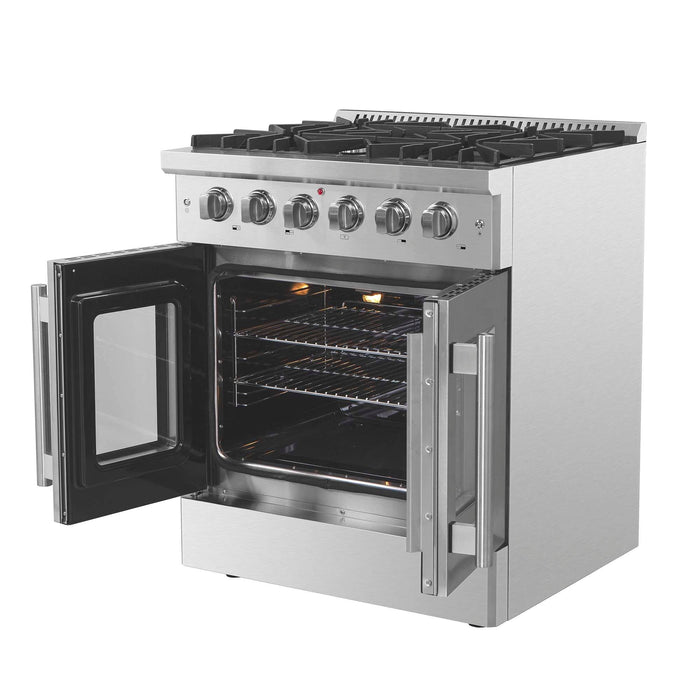 Forno Galiano 30" Freestanding French Door Gas Range