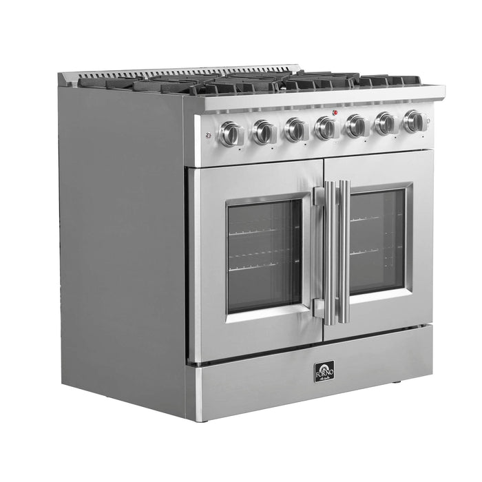 Forno Galiano 36" Freestanding French Door Gas Range